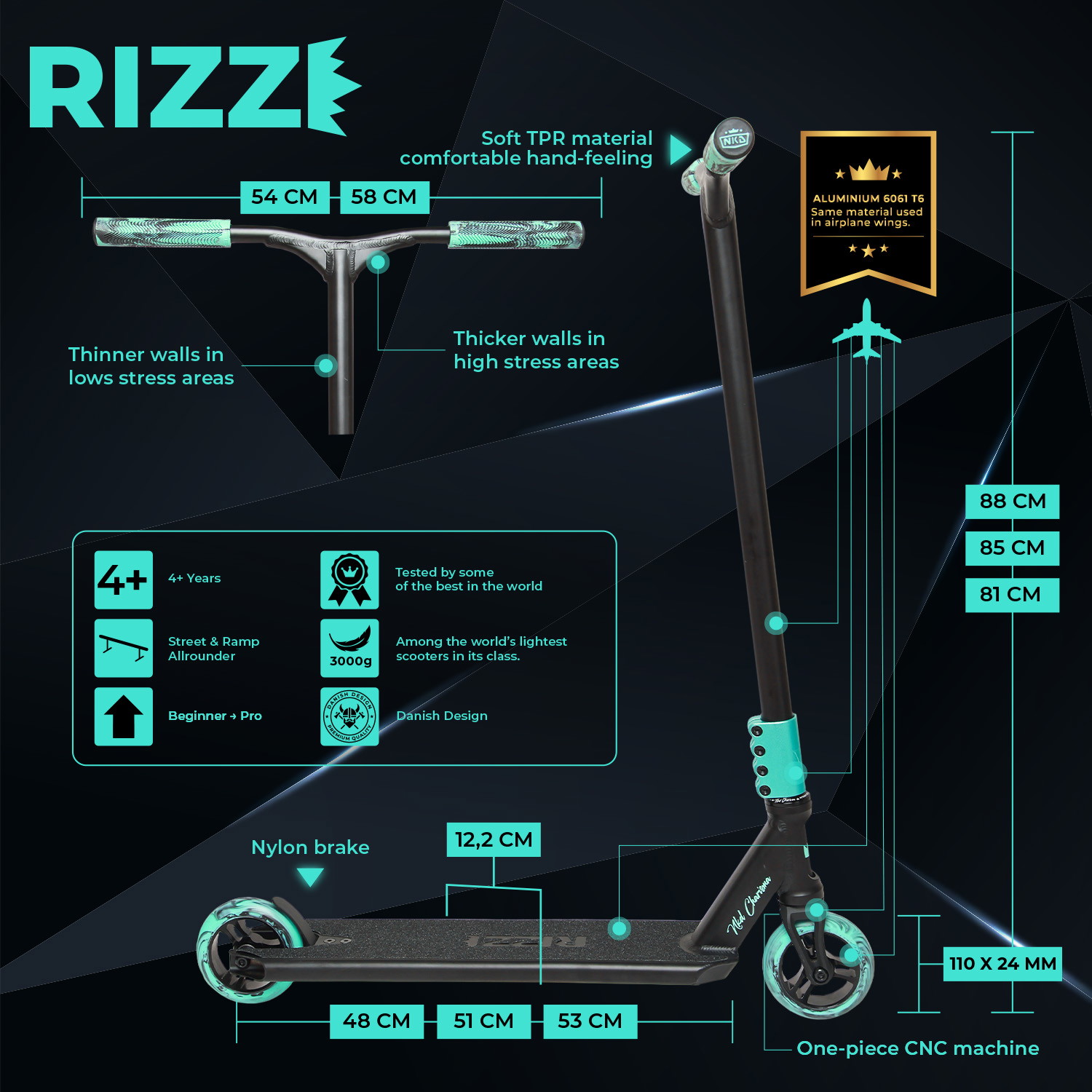 NKD RIZZ Freestyle romobil