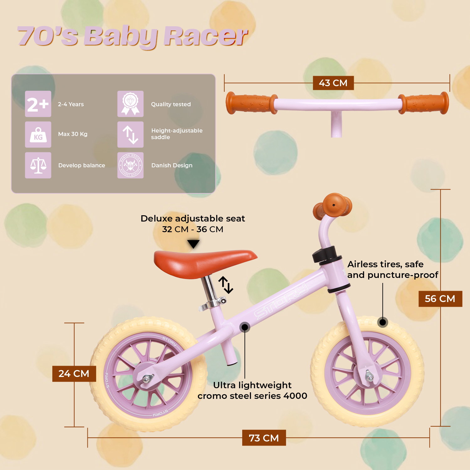 Story 70's Baby Racer Bicikl za ravnotežu