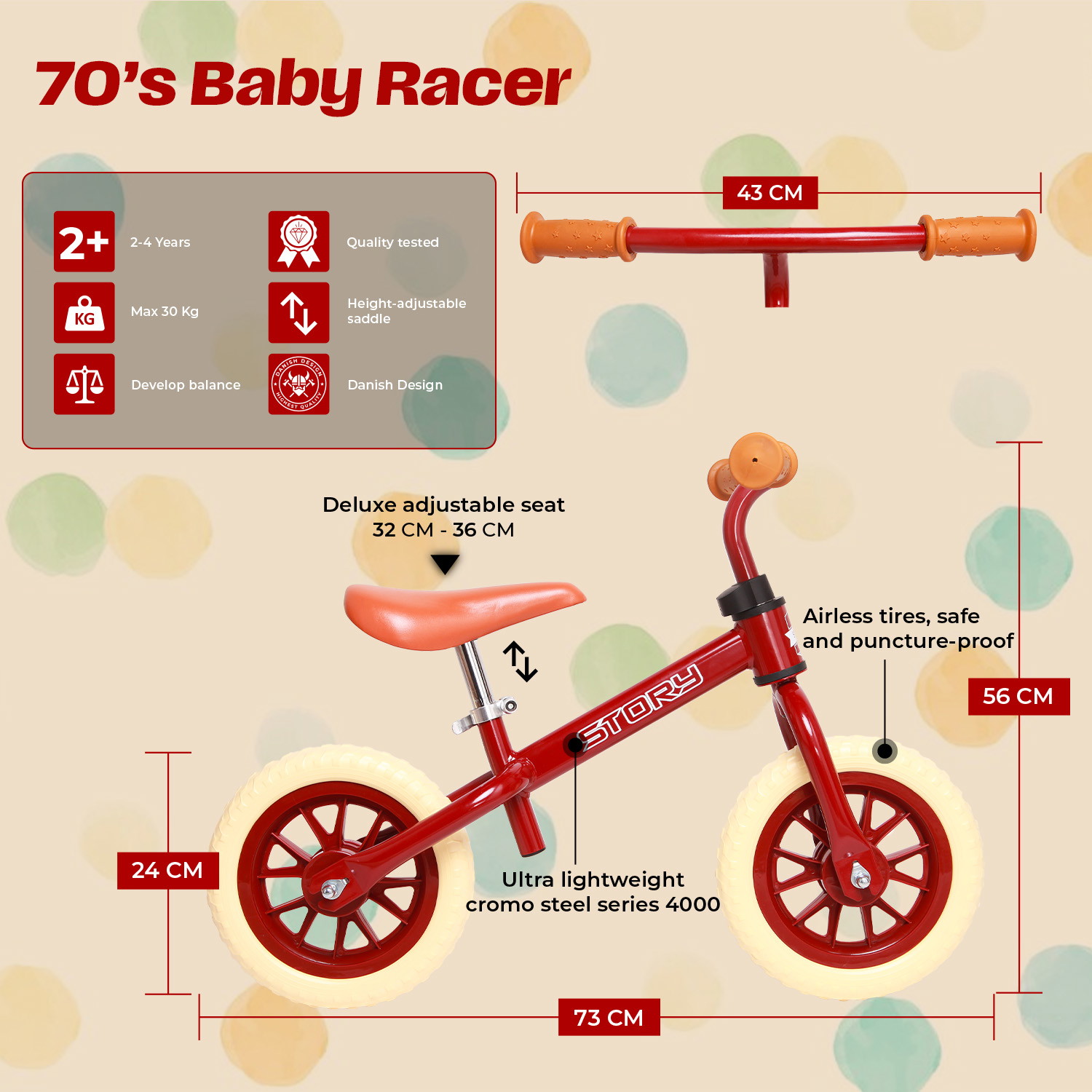 Story 70's Baby Racer romobil