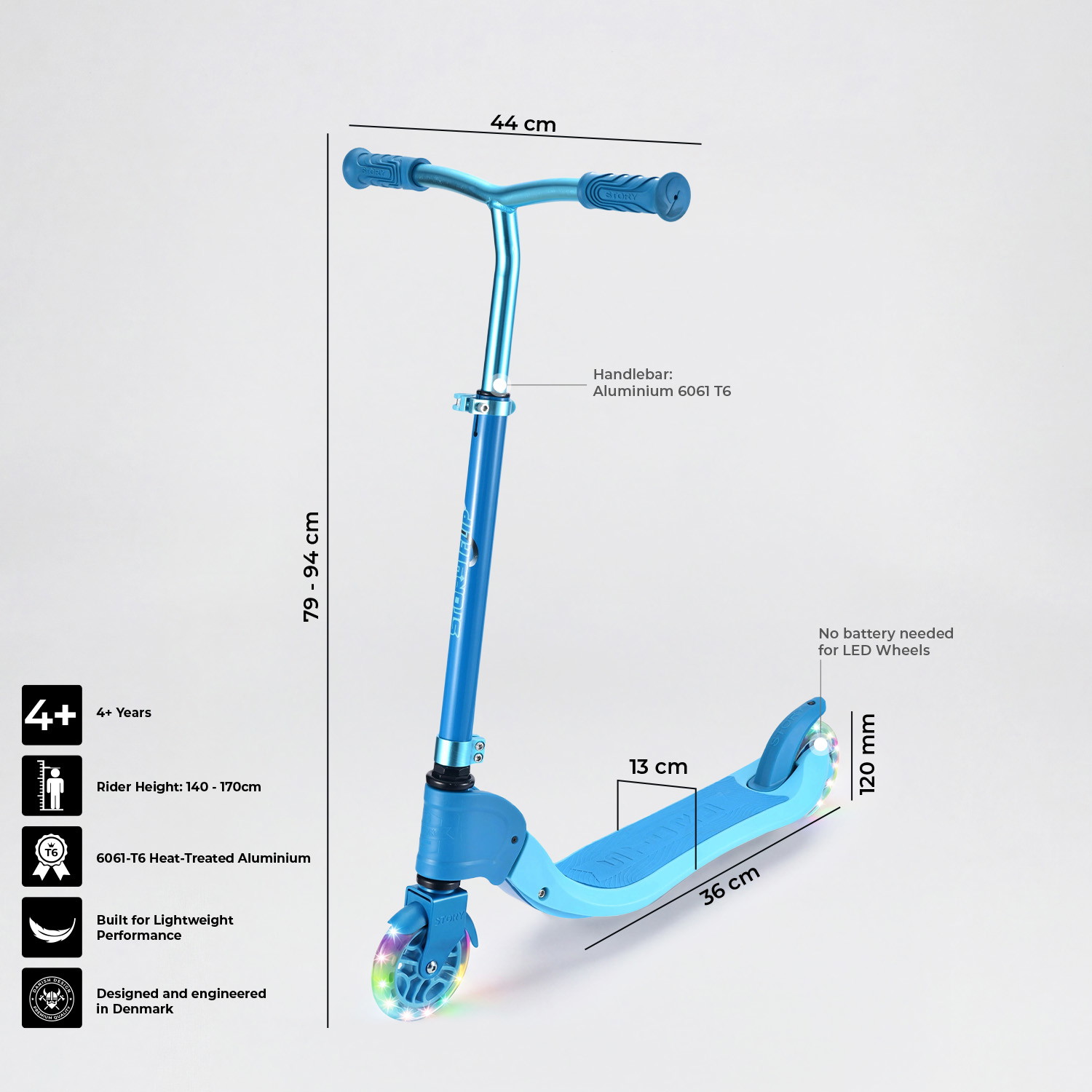 Story Flip Flipable LED Romobil