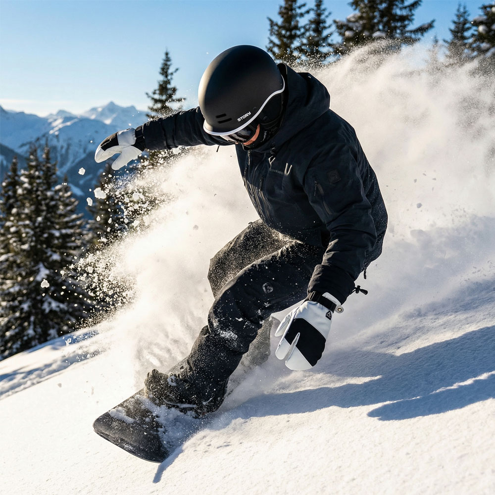 Annox Alpine kožne rukavice za skijanje