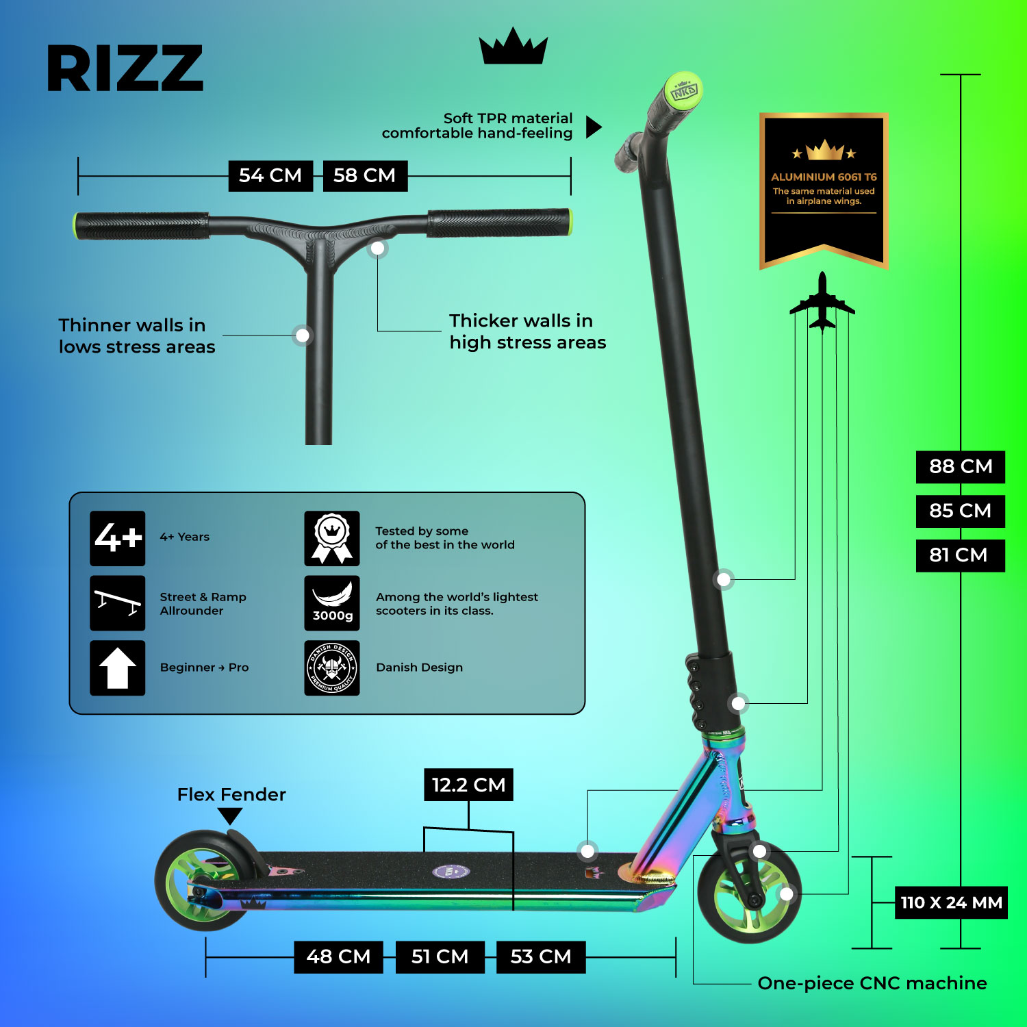 NKD RIZZ Freestyle romobil