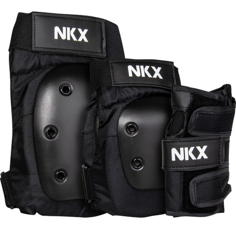NKX 3-Pack Pro Zaštitna Oprema - Jastučići za Koljena, Jastučići za Laktove i Zaštita za Zapešća