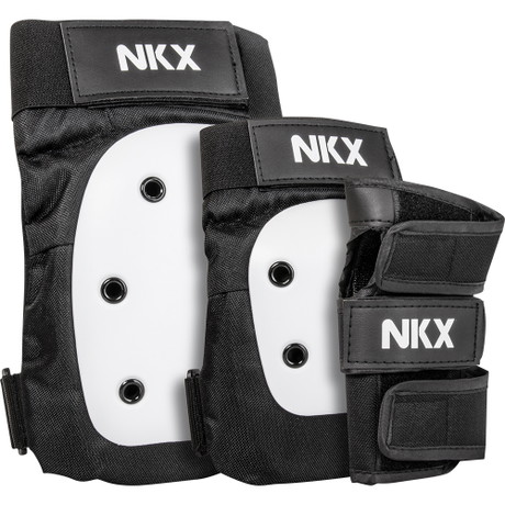 NKX 3-Pack Pro Zaštitna Oprema - Jastučići za Koljena, Jastučići za Laktove i Zaštita za Zapešća