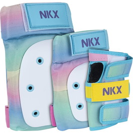 NKX 3-Pack Pro Zaštitna Oprema - Jastučići za Koljena, Jastučići za Laktove i Zaštita za Zapešća