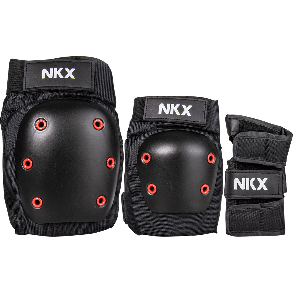 NKX 3-Pack Pro Zaštitna Oprema - Jastučići za Koljena, Jastučići za Laktove i Zaštitnici za Zapešća