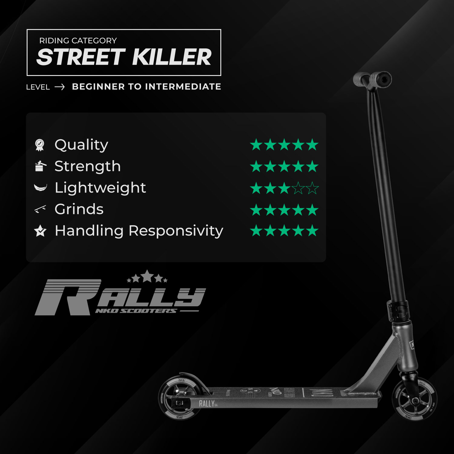 NKD Rally Freestyle romobil