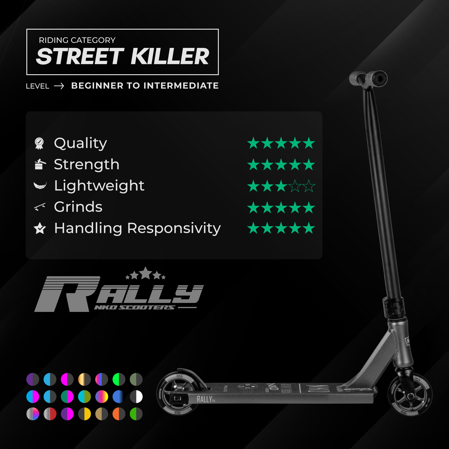 NKD Rally Freestyle romobil