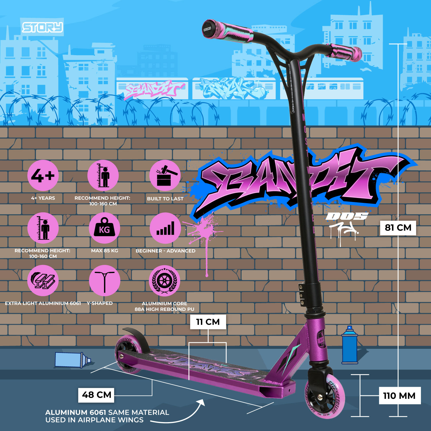 Story Bandit DOS Freestyle romobil