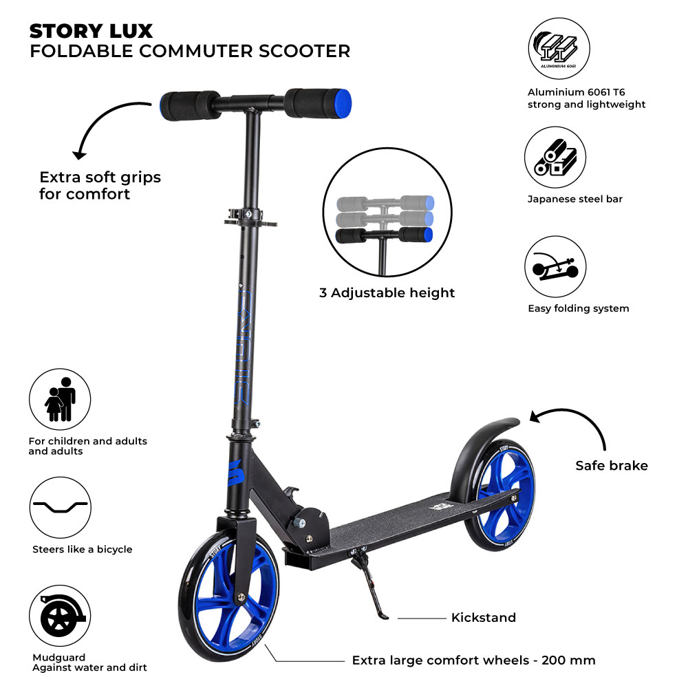 Story Lux Sklopivi Romobil za Komutiranje