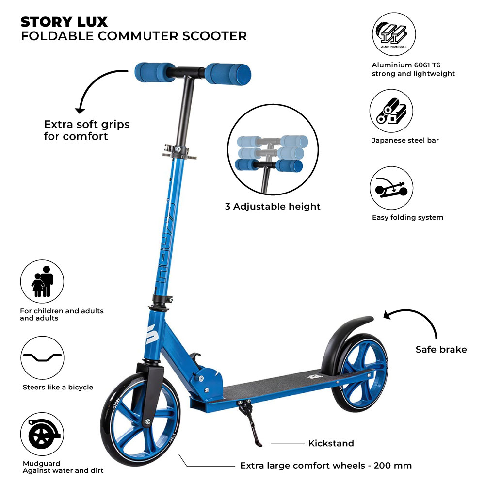Story Lux Sklopivi Romobil za Komutiranje