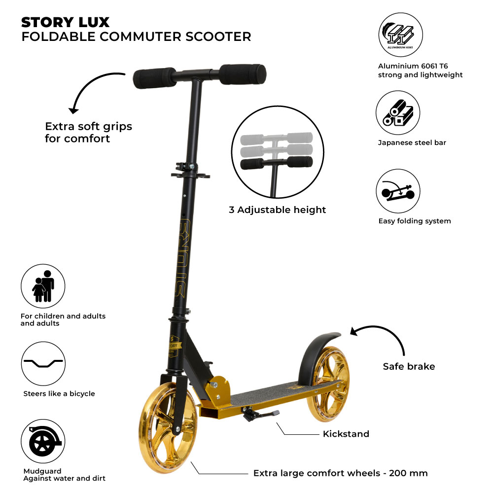 Story Lux Sklopivi Romobil za Komutiranje