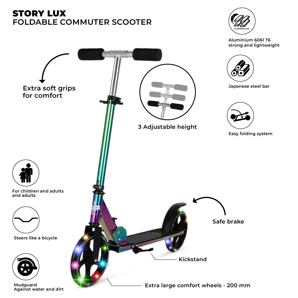 Story Lux Sklopivi Romobil za Komutiranje
