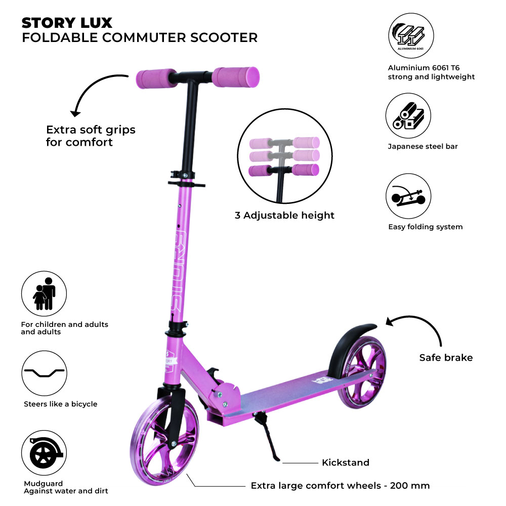 Story Lux Sklopivi Romobil za Komutiranje