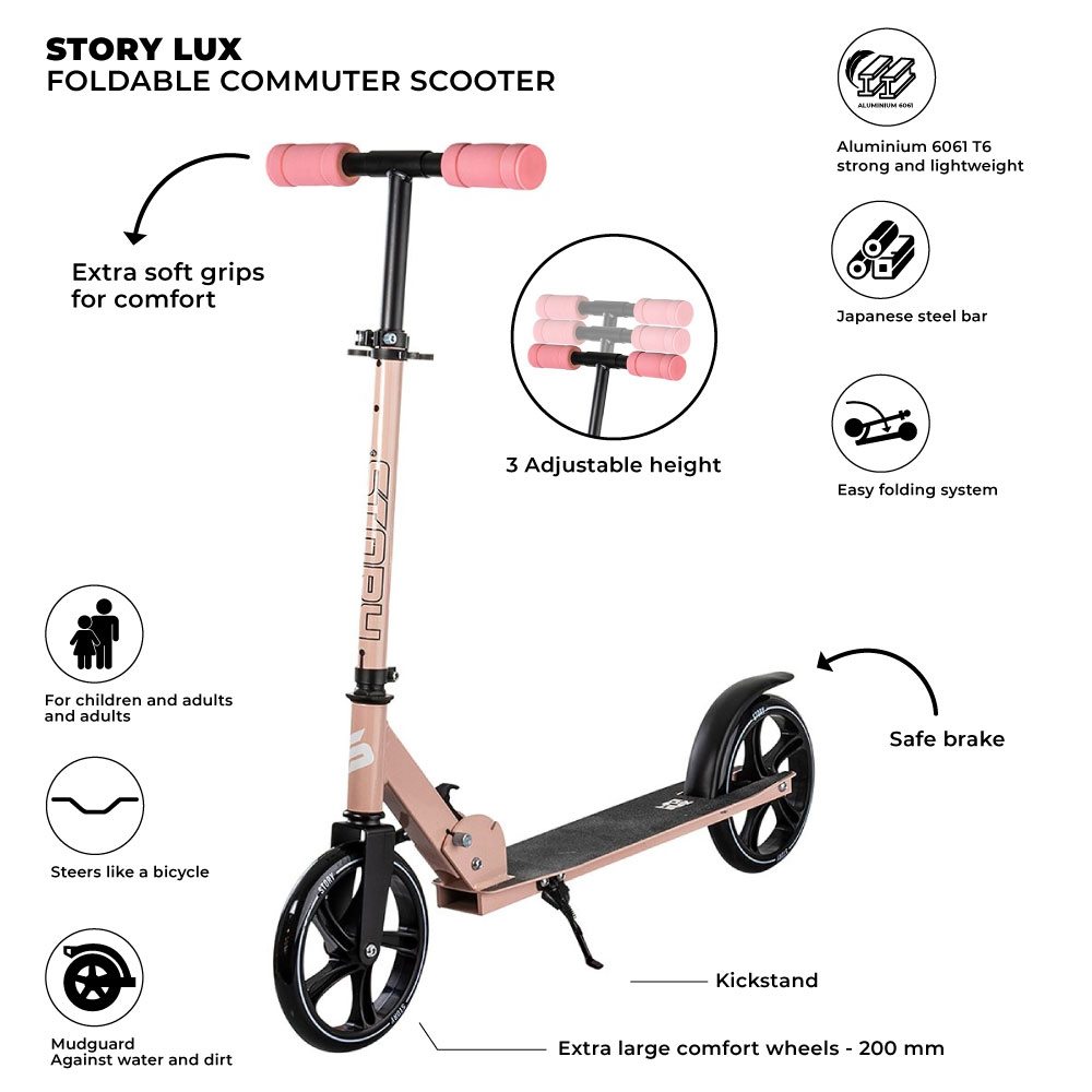 Story Lux Sklopivi Romobil za Komutiranje