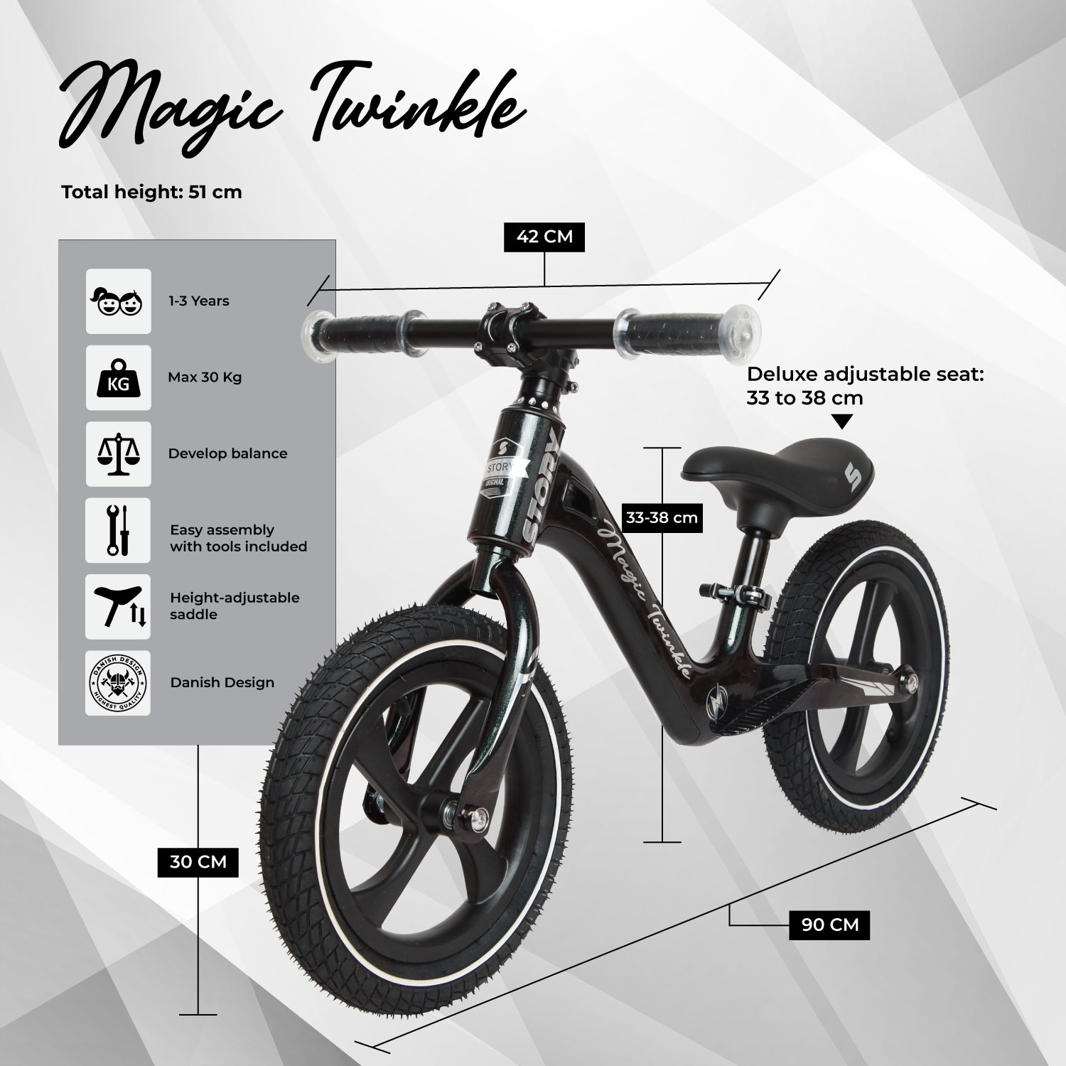 Story Magic Twinkle Balance Bike – Ekskluzivni futókerékpár od magnezija